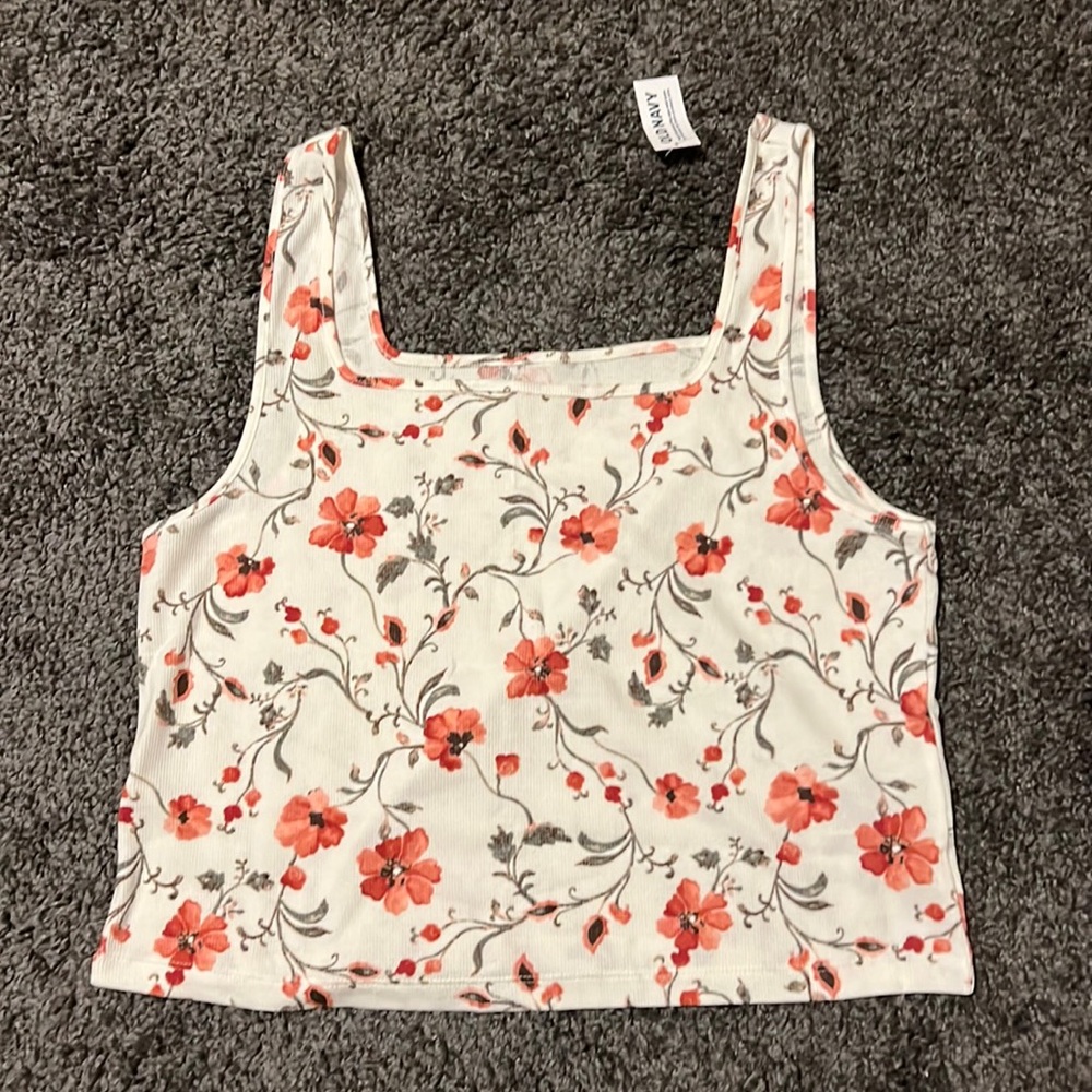 NWT Cropped Rib Tank